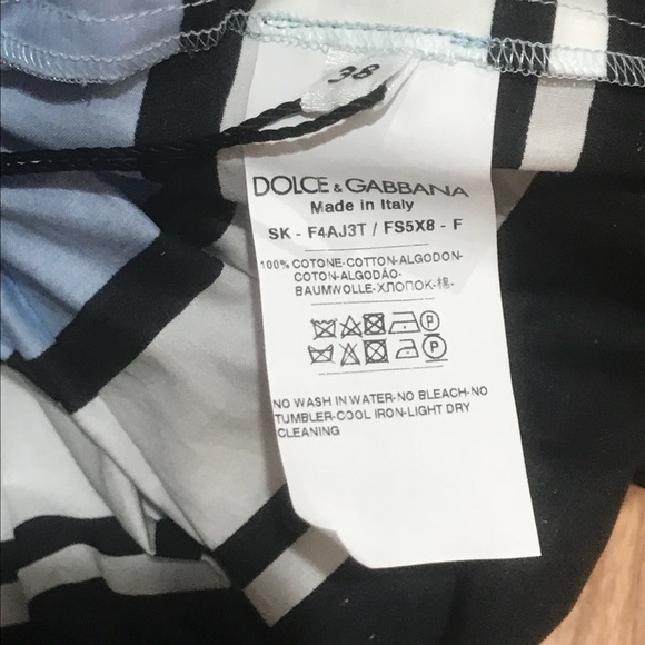 Dolce & Gabbana Striped Pleated Skirt - Picture 8 of 8